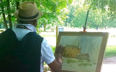 Plein Air Painting At Lytham Hall With Kumar